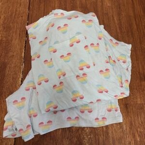 Rainbow Mickey Mouse Print Shirt